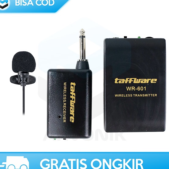 ➘NVF CLIP ON JEPIT MICROPHONE TRANSMITTER RECEIVER TAFFWARE WIRELESS  6.3MM ☆ ✦