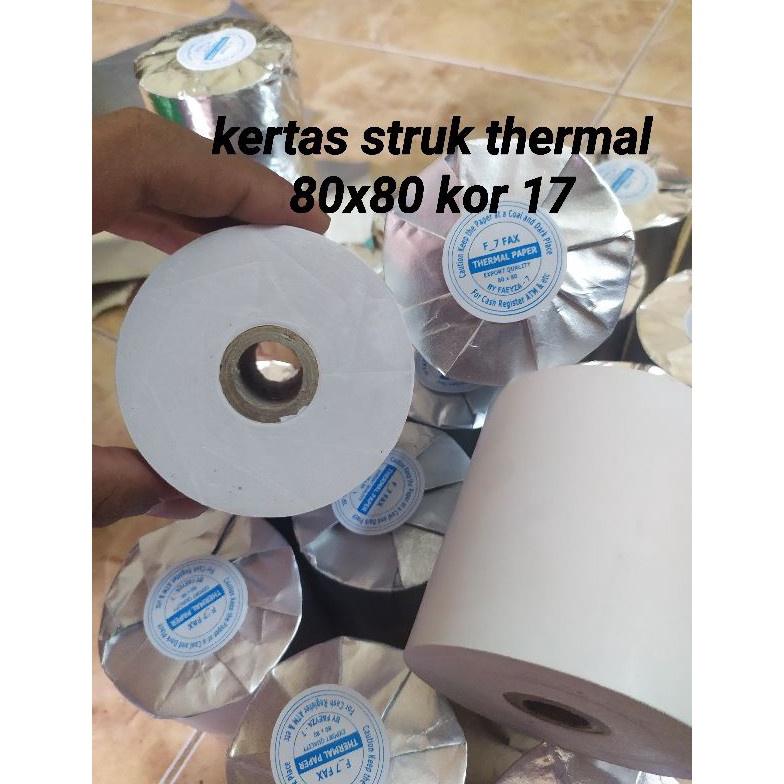 

Ayo Dapatkan kertas struk kasir thermal 80x80 paper rol thermal 80x80 pos thermal printer 80x80 MN8