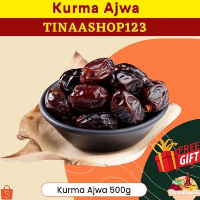 

KURMA AJWA ISI 500 GR PREMIUM - BY TINASHOP123 FITRARAMADAN66