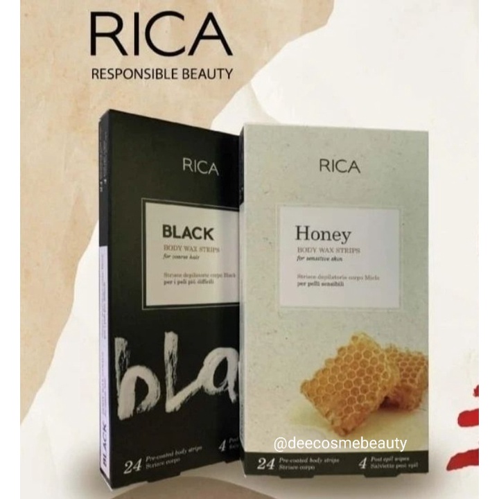Rica Body Wax Strips Isi 24Pc Waxing Bulu Ketiak Waxing Underarm Mencerahkan Kulit Ketiak
