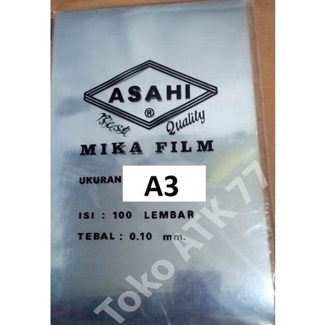 

NBM-70 Plastik Mica Mika Film Bening Ukuran Besar A3 dijual per 5 lembar READY STOCK Diminati