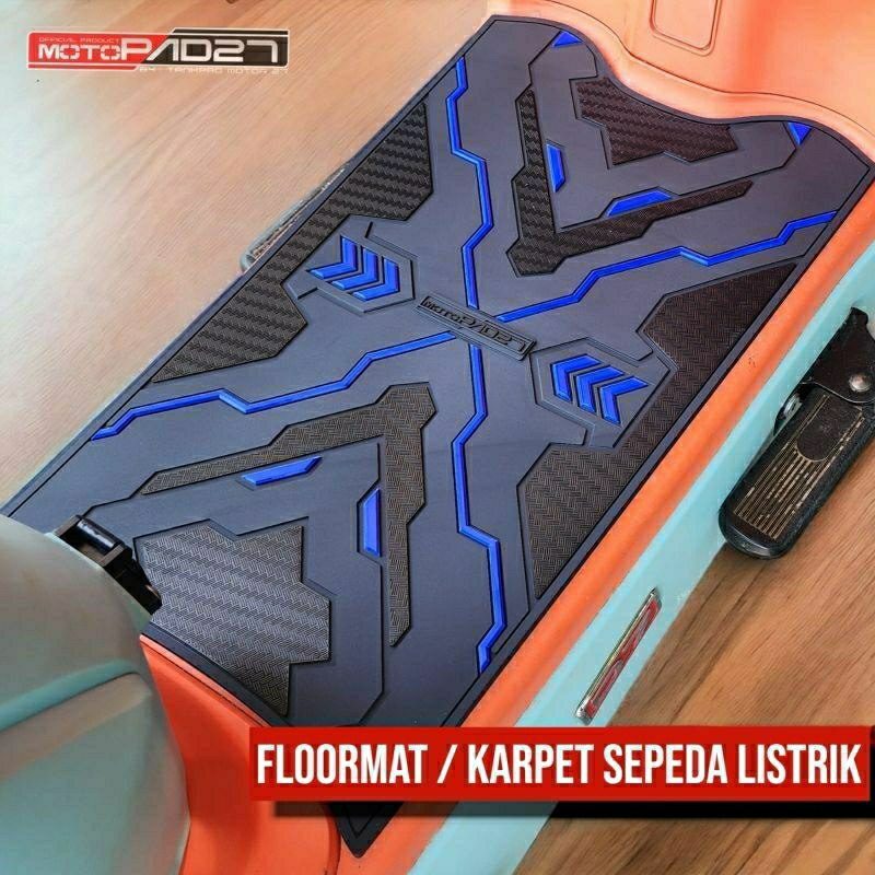 Karpet Motor Sepeda Listrik Uwinfly Goda Eksotic Genio T3Pro T3 Keset Motor Bagus Berkualitas Awet M