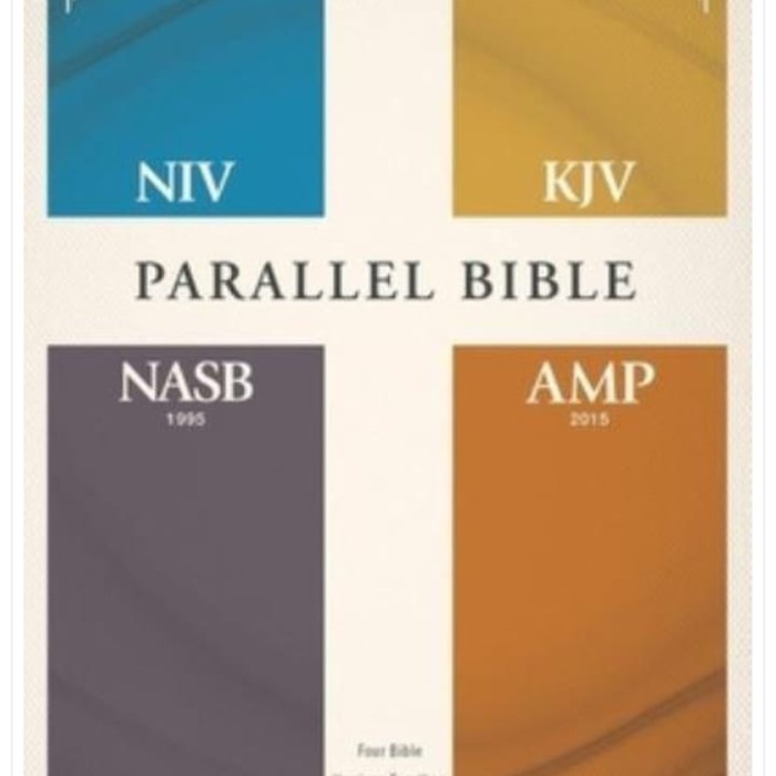 PARALLEL BIBLE NIV KJV AMP NASB / ALKITAB THE MESSAGE NKJV NIV NLT ENG