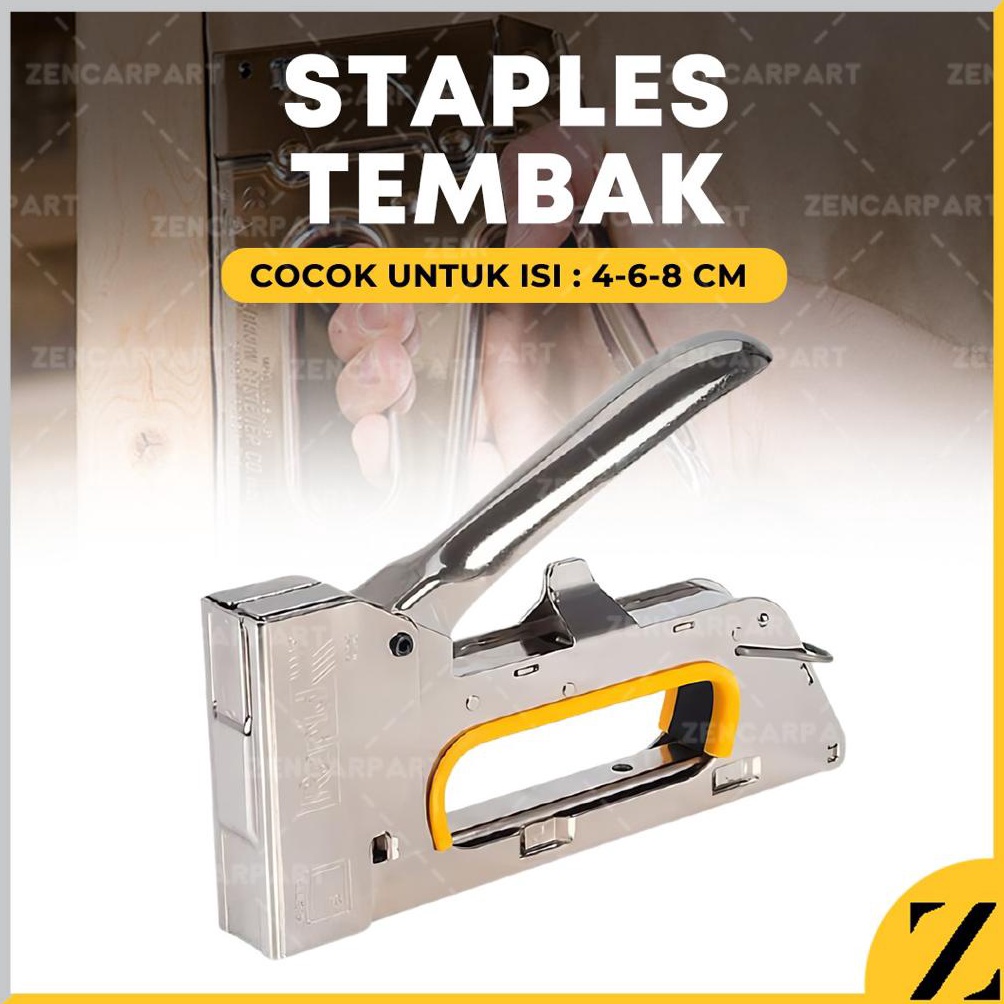 

[PROMO NS1A] Alat Staples Tembak Stapler Tembak Guntacker Kayu Jok Kulit Motor KUAT Steples Hekter 3in1 4 6 8 mm 8HA