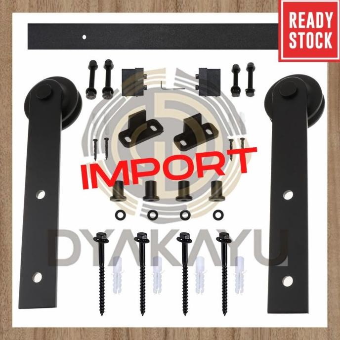 Barn door set pintu geser pintu sliding door