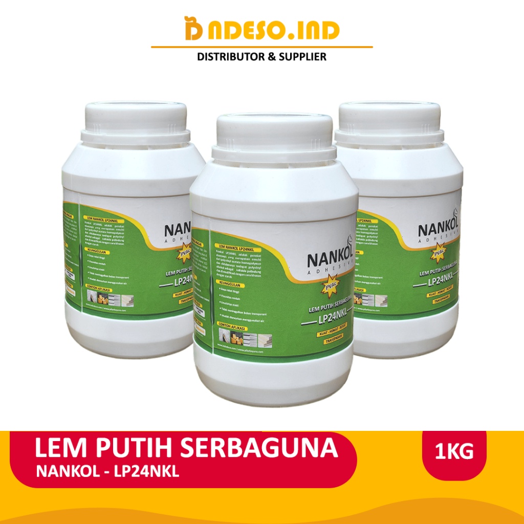 

Lem Putih Serbaguna Pvac Nankol Lp24Nkl - 1Kg