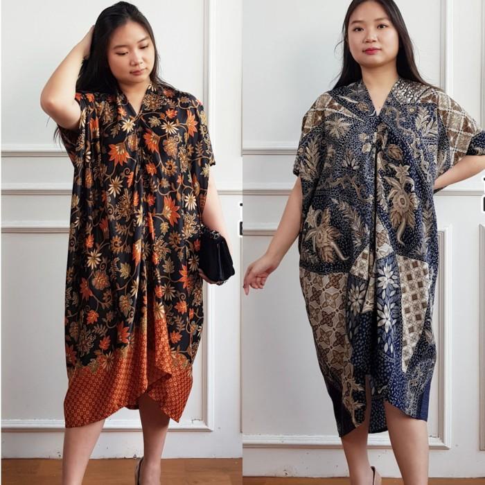 TERLARIS - KAFTAN BATIK PENDEK WANITA DRESS PESTA PARTY KONDANGAN JUMBO BIG SIZE