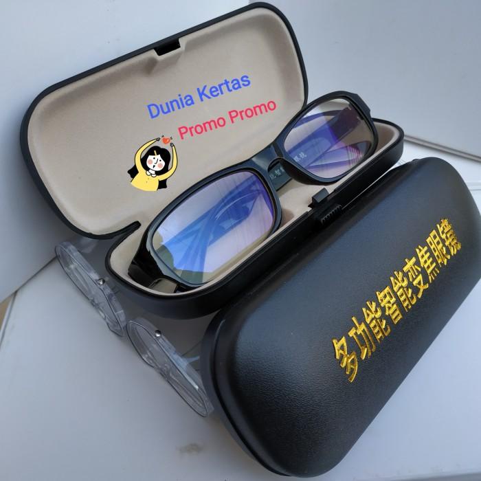 TERLARIS - KACAMATA BACA PLUS AJAIB AUTOFOCUS PLUS BOX HITAM EXCLUSIVE