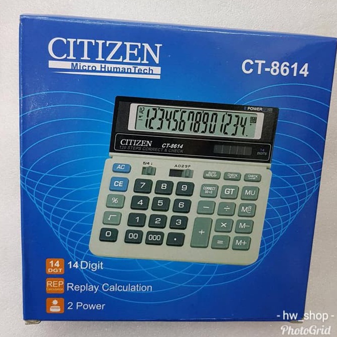 

[YEY80] Kalkulator Citizen Ct 8614 . Kalkulator Citizen 14 Digit Calculator CT8614 a9wfo