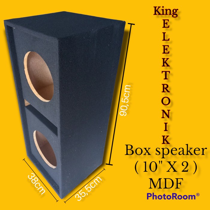 Box speaker 10 inch double mdf