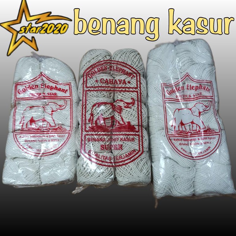 

Pasti Murah￣benang kasur cap gajah isi 10 pcs /benang bangunan 1pack