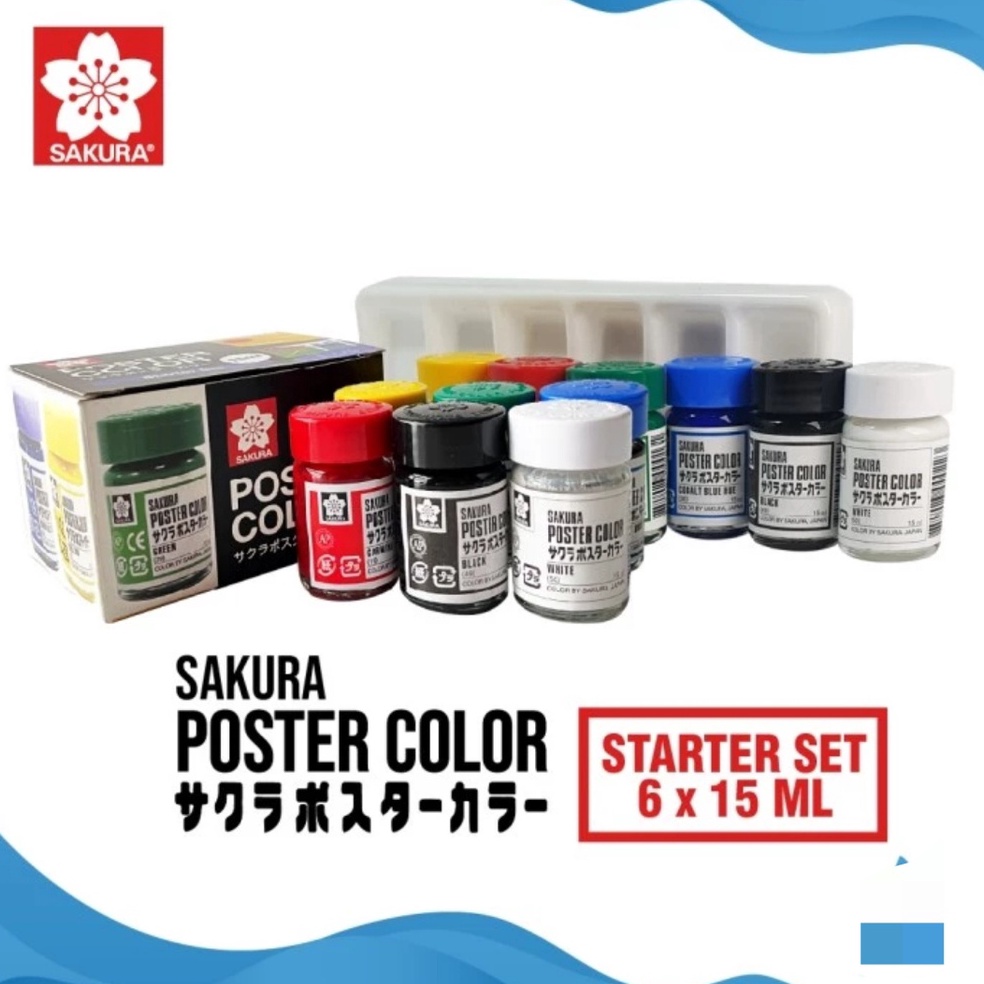 

NBM-68 Sakura poster colour set 6 15 ml SBD