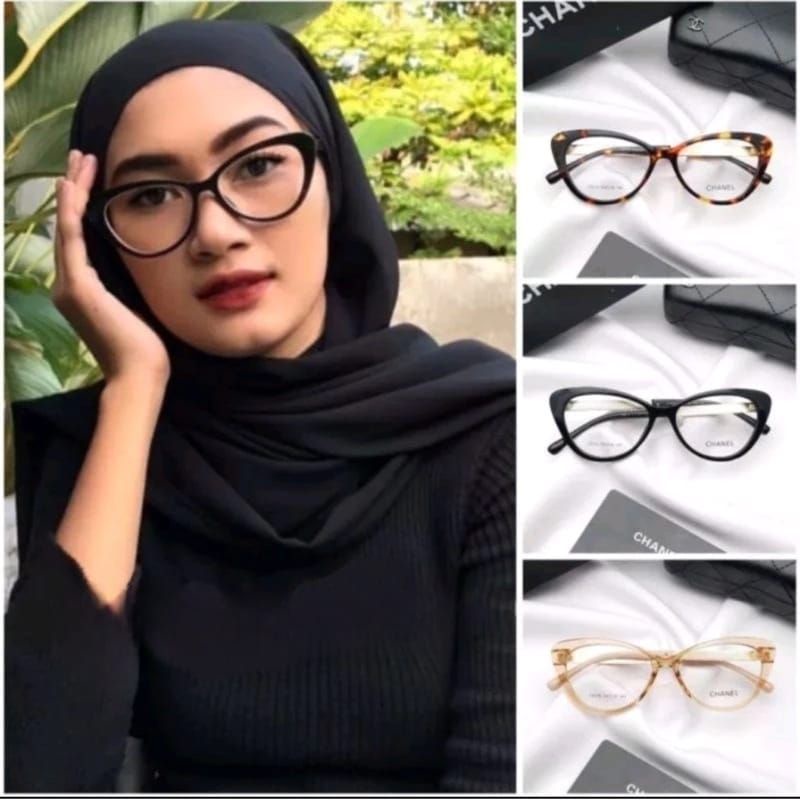 Frame Kacamata Wanita Lensa Photocromic Kode [19070]