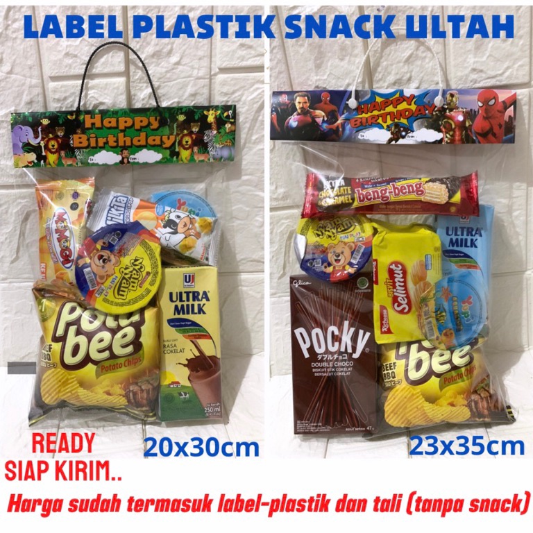 

Keluaran Terbaru [10pcs] Plastik Snack Ultah / Label Snack Ulang Tahun / Tas Kemasan Snack Terhitz