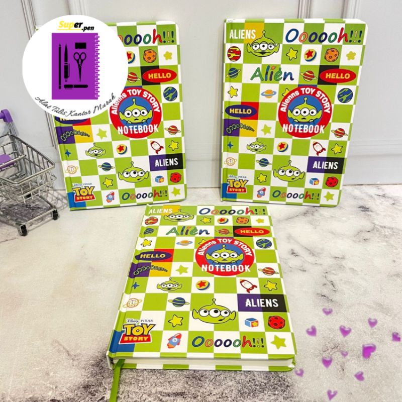

BUKU CATATAN LITTLE GREEN MANS ALIEN B5 HARDCOVER TERMURAH COD LUCU IMUT KADO UNIK NOTEBOOK