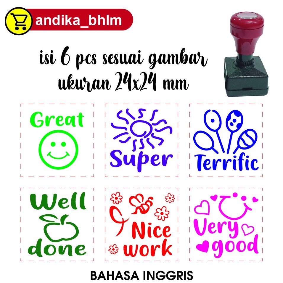 

efgg -55 Stempel Reward Penilaian Guru TK / SD / Anak Must Buy