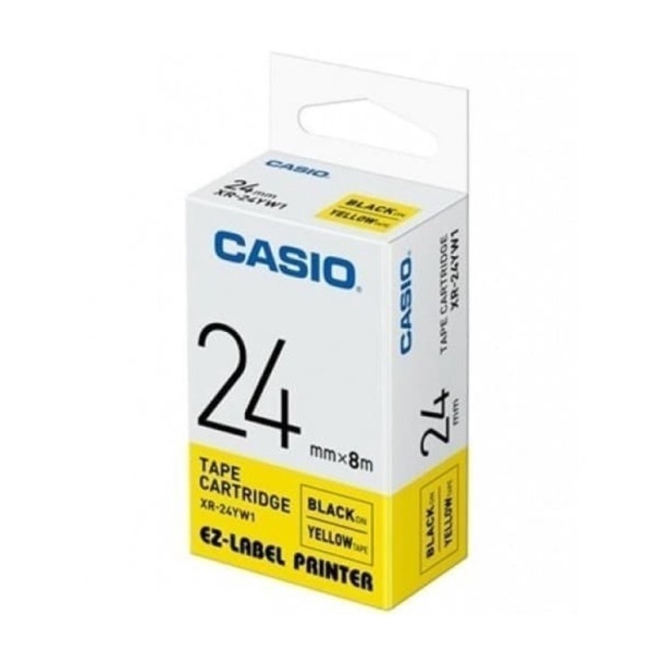 

Paling Laris!! Label Printer XR-24YW1 24mm Black on Yellow Tape Label Casio