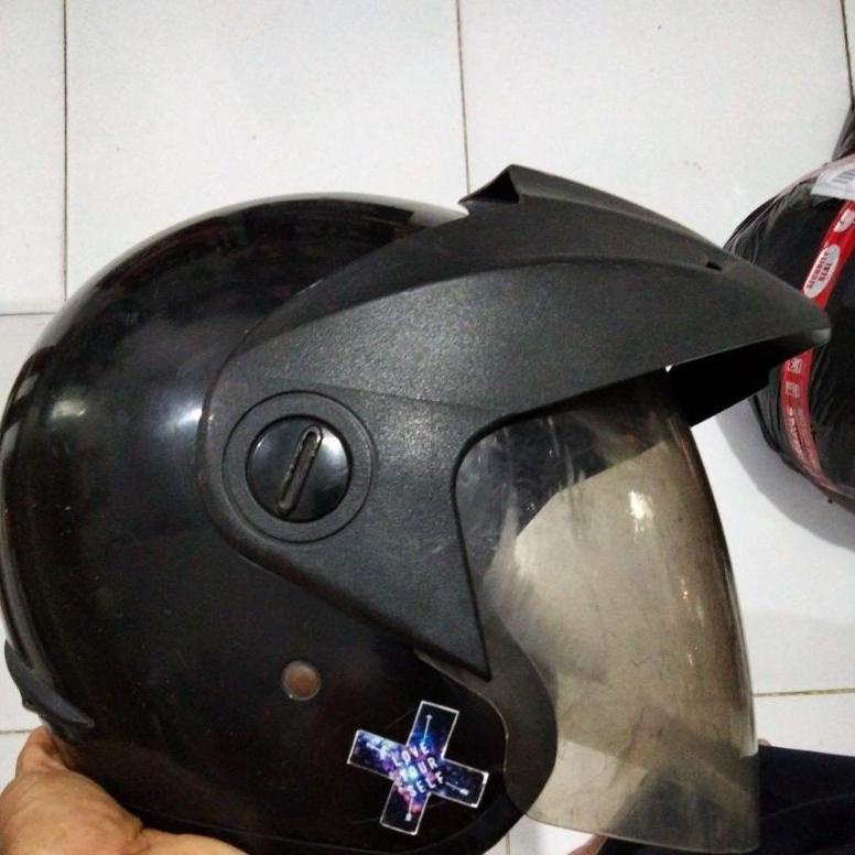 DIH1007 kaca helm honda trx hitam kaca helm honda riben +++
