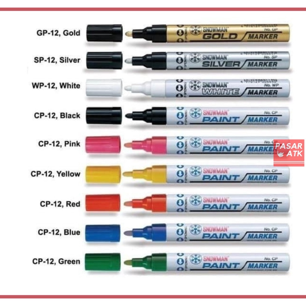 

Promo banting Spidol SNOWMAN paint marker (pcs)