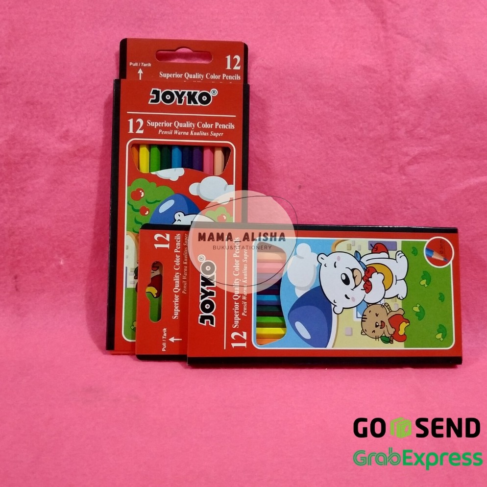 

orki -37 Pensil Warna color pencil joyko 12 warna Panjang 276