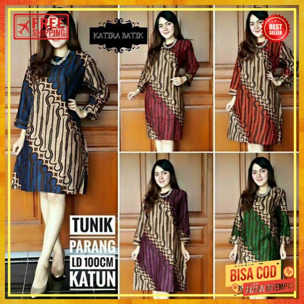 Drees Perempuan Simpel Elegant Dress Batij Moderen Gaun Battik Kondangan Dreas Bstik Pesta Elegan Dr