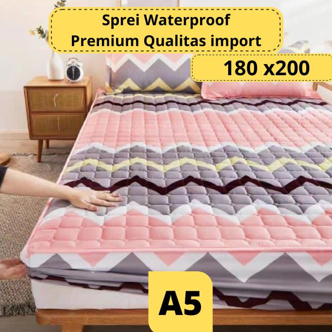 Sprei Waterproof Impor Anti Air 180x200 Seprei 180x200 Anti Air Ompol