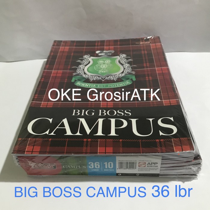 

Buku Tulis Big Boss Campus 36 Lembar [Pak=10 Buku]