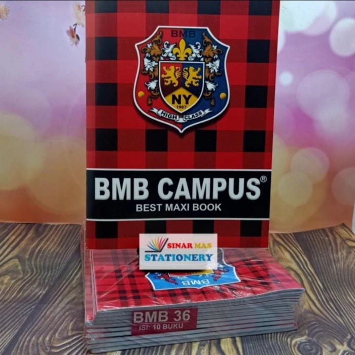 

Buku Tulis Campus 36 Lembar Bmb / Buku Maxy Boxi Campus 36 ( 10 Buku )