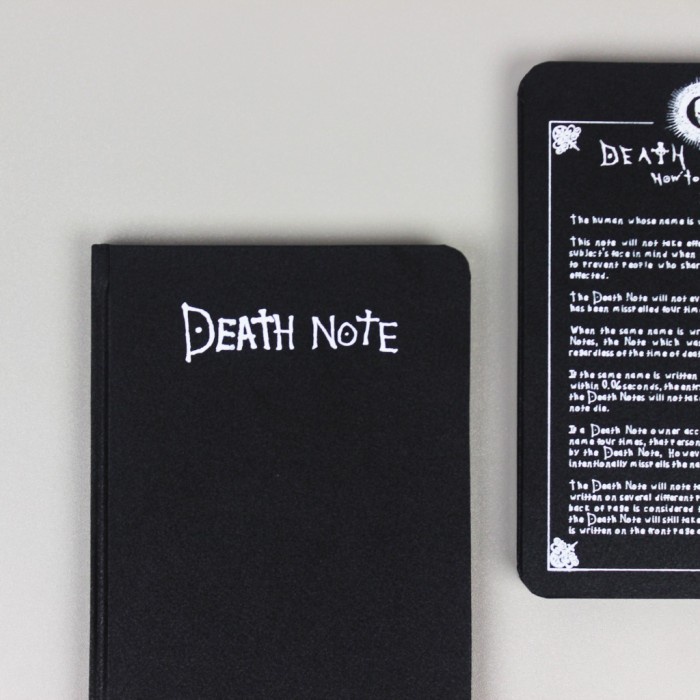 

Notebook Death Note Binding/ Custom Notebook/ Planner Dotted/ Grid