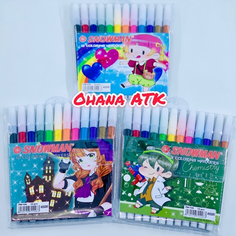

✺ Spidol Snowman 12 Warna ✶Seller