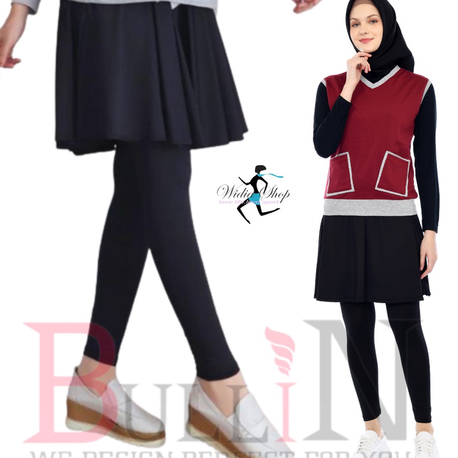 Restock Leging Rok Senam Jumbo / Leging Payung Dewasa Wanita/Leging goes