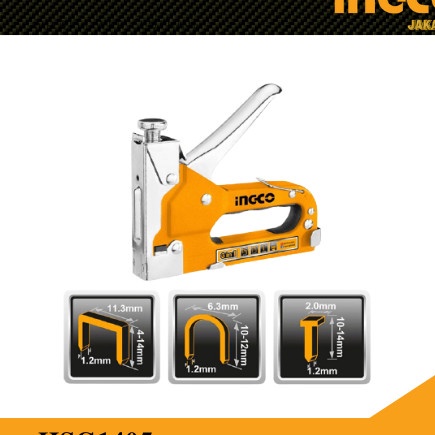 

ღSegera Dapatkan!!ღ Staples Gun 3-in-1 / Stapler Steples Tembak Staple Gun INGCO HSG1405