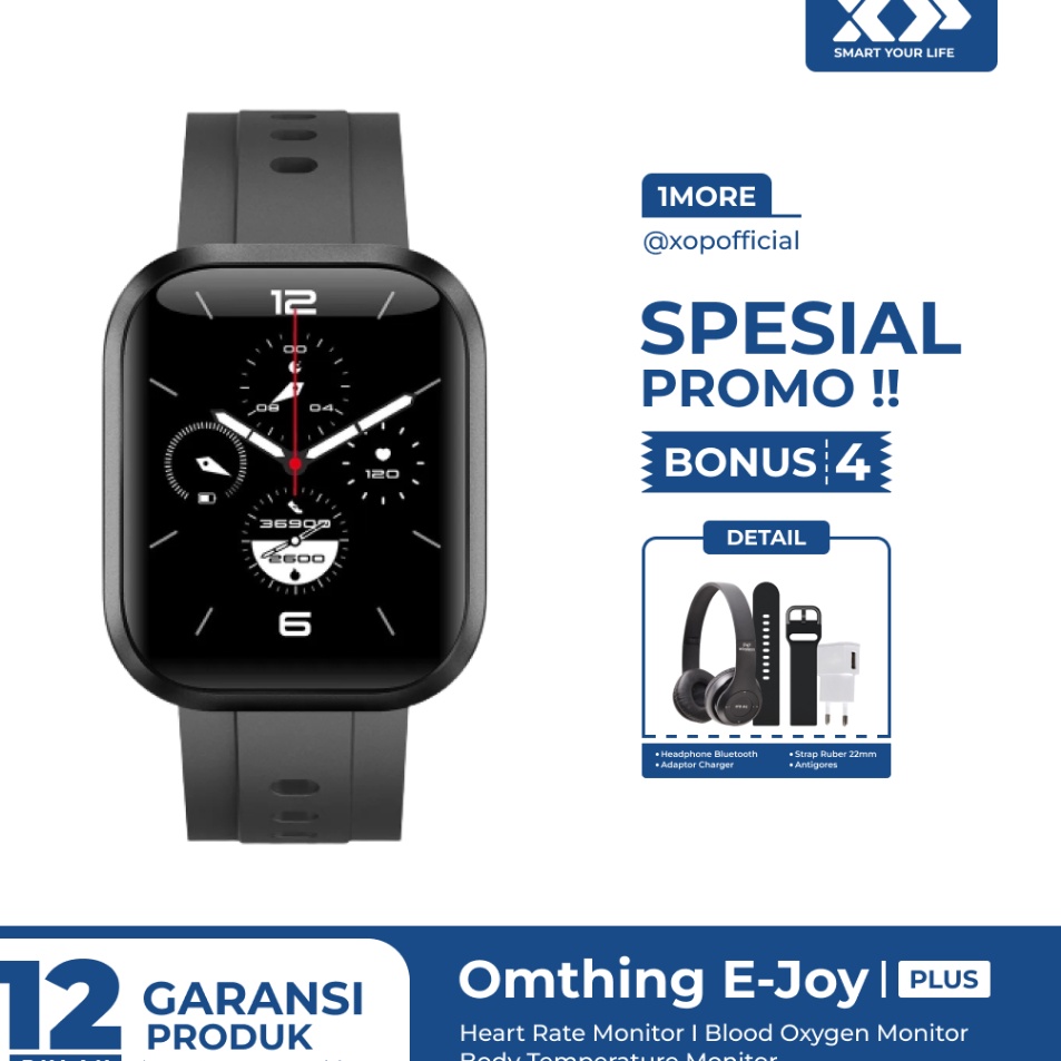 ➧ Omthing E-Joy Smartwatch Plus Heart Rate SpO2 Fitness Tracker Original q Premium ★★.