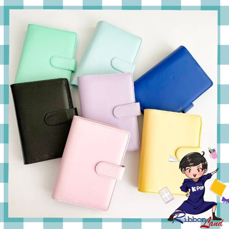 

Terbaru.. A6 Binder Kulit PU Ring 6 Magnet Snap HIRO CIH