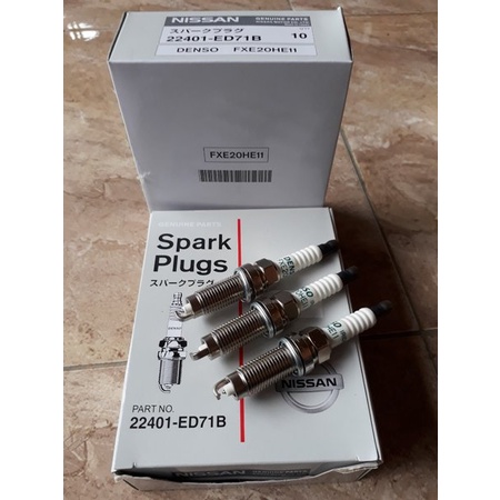 Busi Double Iridium Grand Livina Evalia March Latio Denso Nissan Original Fxe20He11