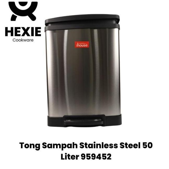 Dust Bin / Tempat Sampah Injak Besar Stainless Steel 50 Liter - 959452