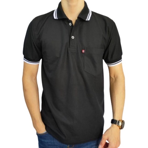Murah Lebaran Liso wear - Kaos Kerah Pria | Kaos Polo Shirt Polos Saku Lengan Pendek | Kaos Polo Pri