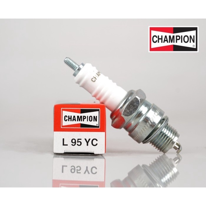 Busi CHAMPION L95YC Motor 2Tak Drat Pendek Vespa RXKing F1ZR star nice