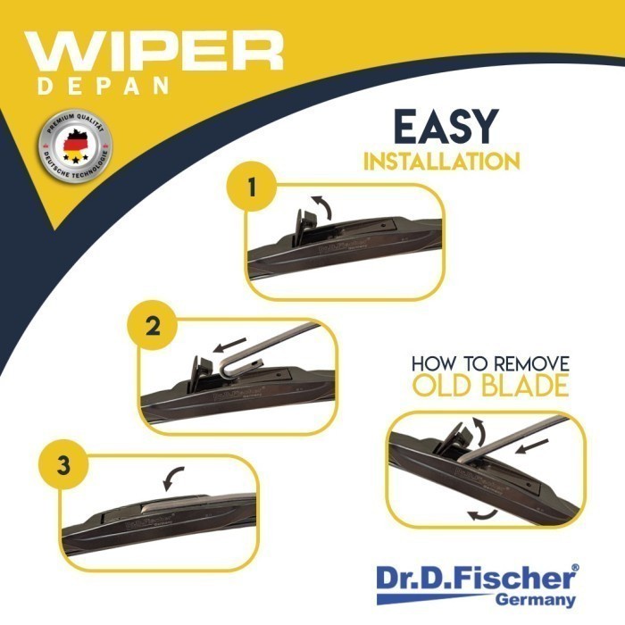 Paket Wiper Sienta 26" 14" Hybrid Dr.D.Fischer - Wiper Depan Toyota very nice