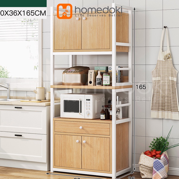 LANGSUNG ATC Rak Dapur Microwave/Rak Dapur Minimalis/Rak Dapur Serbaguna/ Rak Oven Microwave Dengan 