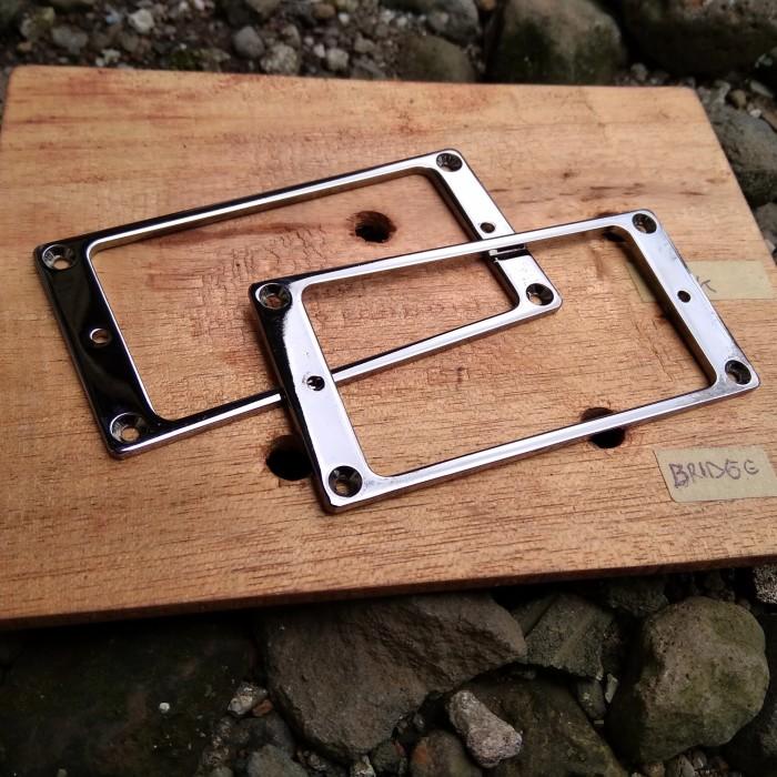 Frame Pickup Gitar Humbucker Metal Cosmo Black Nickel Original Ibanez