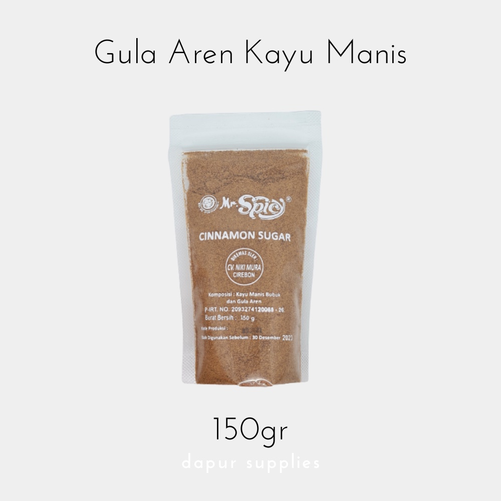 

Gula Aren Kayu Manis / Cinnamon Sugar Mr Spicy 150G