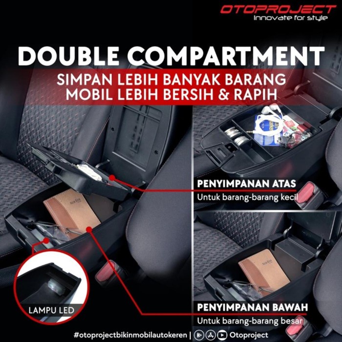 Console Consule Box Honda Brio Mobilio BRV Armrest Tengah Otoproject best