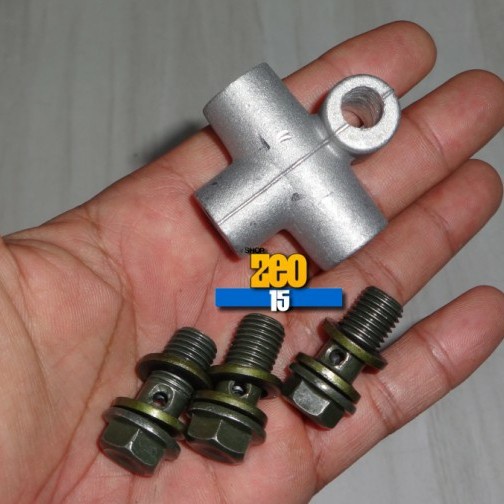 Terminal Selang Rem Cabang Double Disk Sambungan Selang Rem Cabang T
