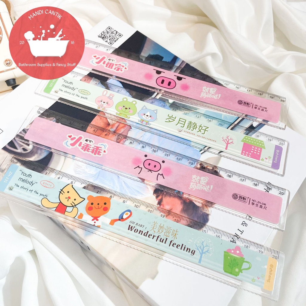 

Ggaris Plastik Random Lucu Imut Awet 20 Cm Ggaris Plastic Alat Tulis Perlengkapan Kantor Ter