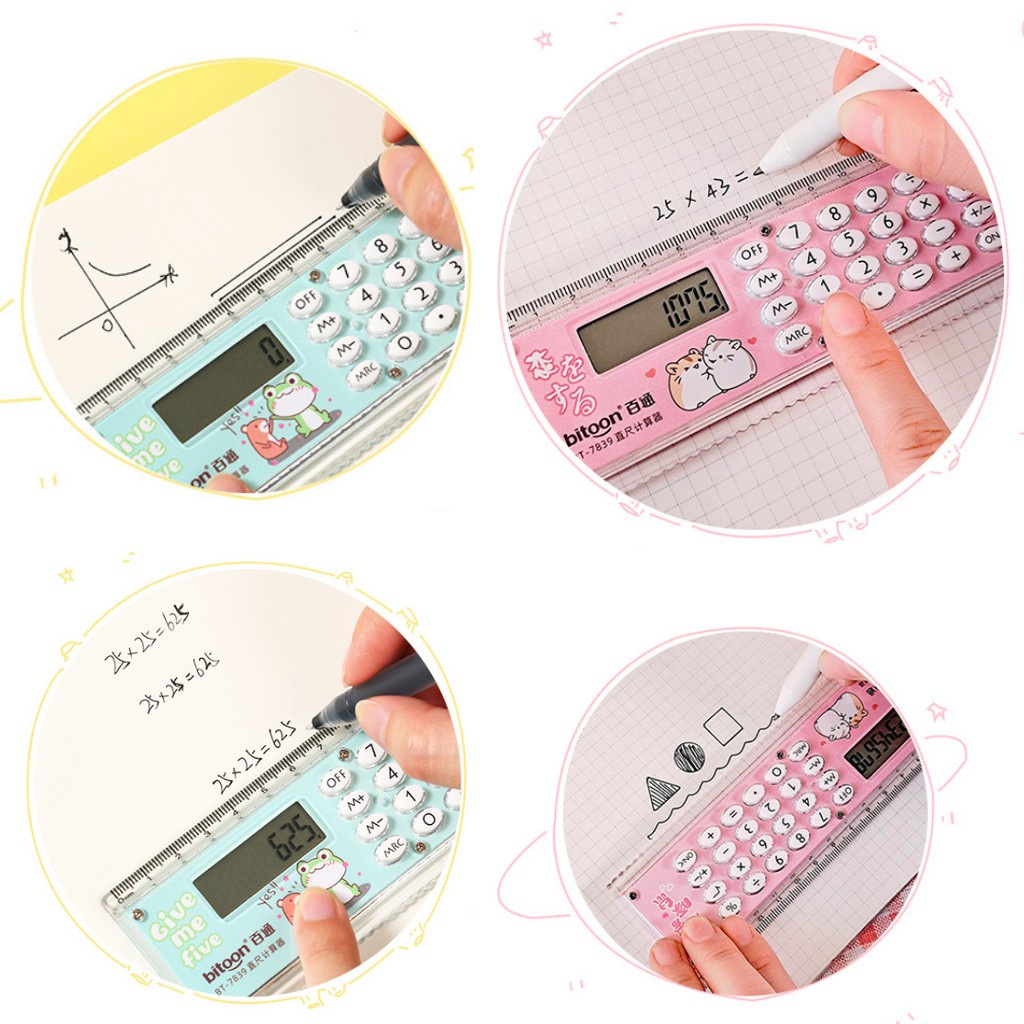 

2In1 Kalkulator Ggaris Multifungsi 8 Digit 15Cm