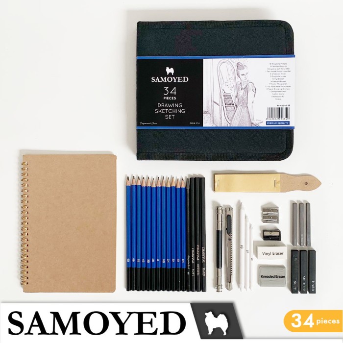 

PERALATAN GAMBAR SKETSA / DRAWING SKETCHING SET SAMOYED P34