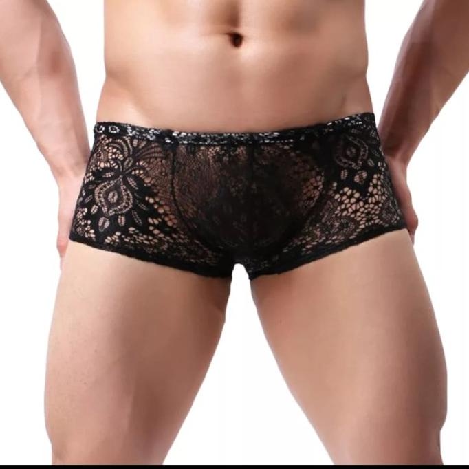 celana dalam boxer renda pria / underwear sexy men