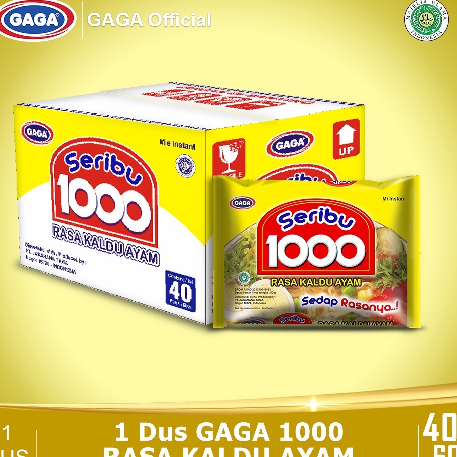 

Promo GAGA 1000 Rasa Kaldu Ayam (1 dus = 40 pcs Harga Grosir) Terbaru