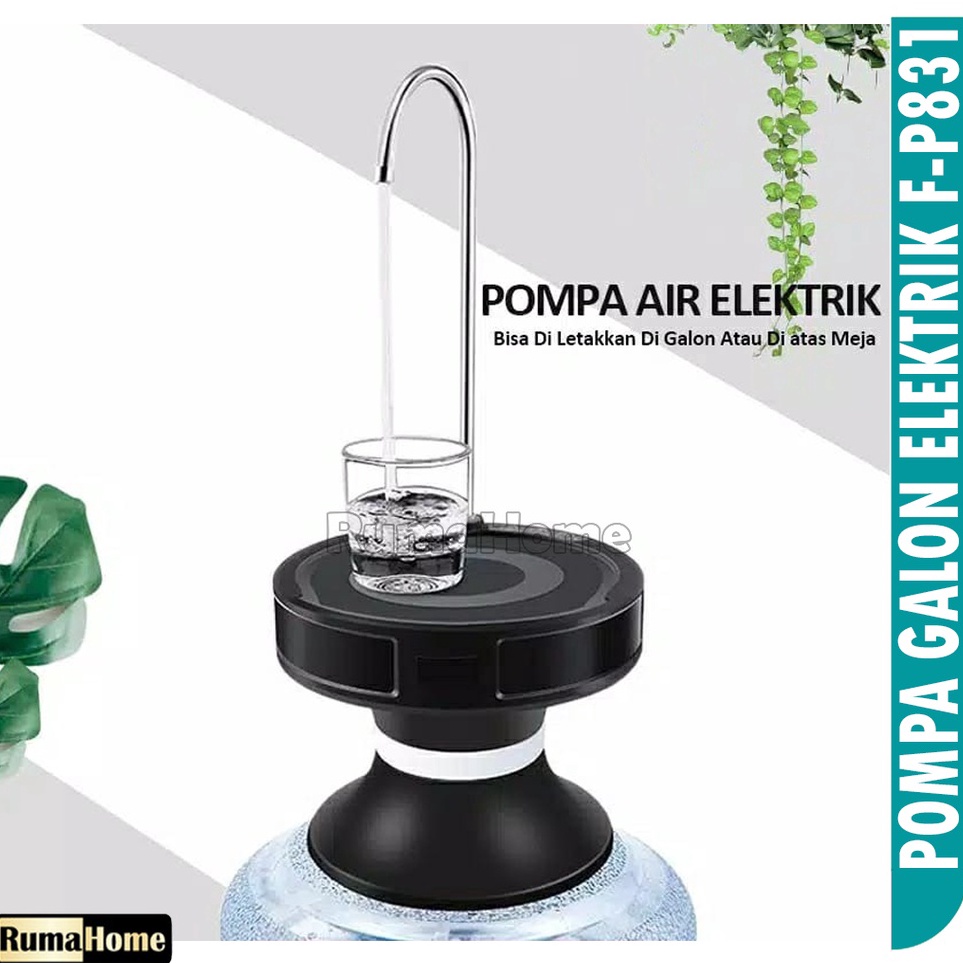 ➱➴≛❉ Pompa Galon baki Elektrik F-P831 Rechargeable Water Dispenser Electric Pump Automatic.